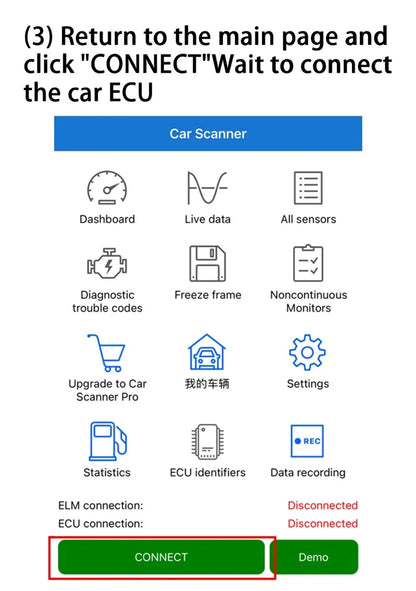 ELM327 V2.1 OBD2 Scanner Bluetooth Car Diagnostic Tool For Android /IOS Code Reader Automotive Fault Detector