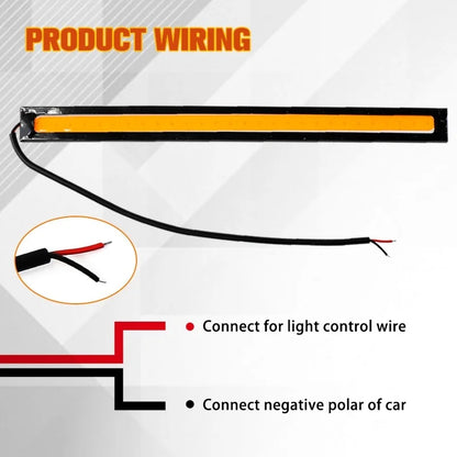 2pcs 17cm Universal Car COB Led Strip Automotive DRL Daytime Running Light External Lights 12V Waterproof Atmosphere Lamp COB