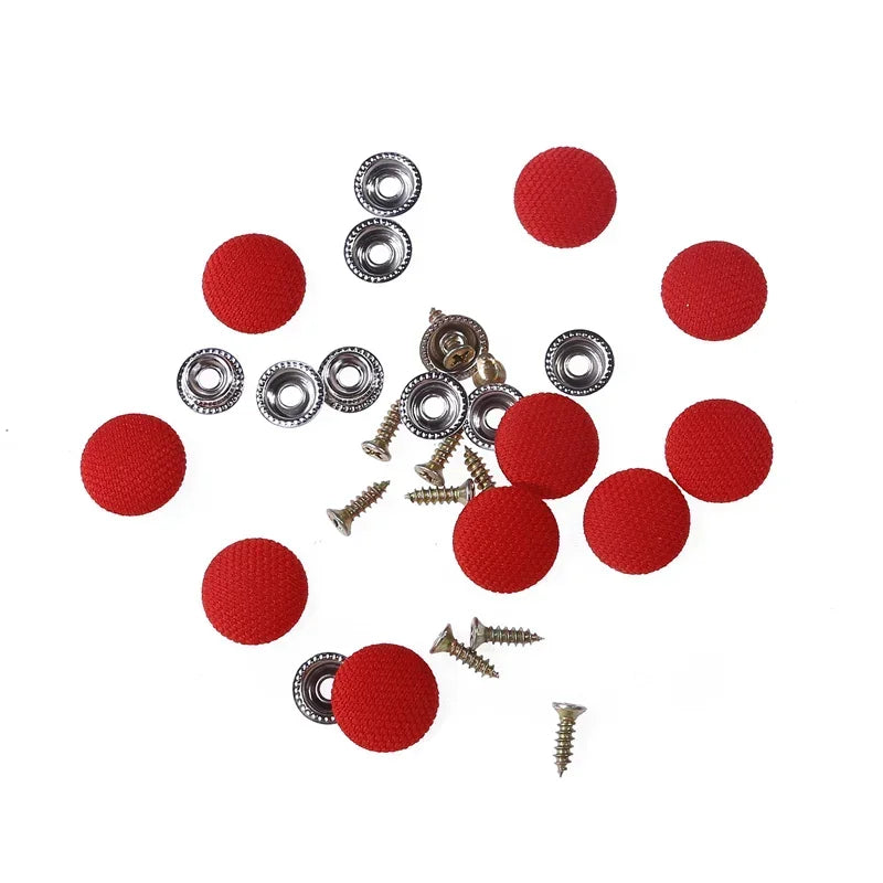 30/60Pcs Car Interior Roof Buckles Headliner Ceiling Cloth Fixing Screw Care Fabric Buckle Rivets Retainer Cap Repair Automotive