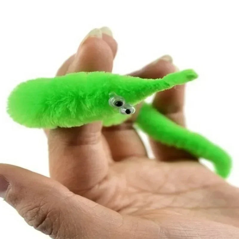 New Funny Worm Magic Props Toys for Children Kids Beginners Wiggly Invisible String Worm Party Games Trick Toys Worm on A String